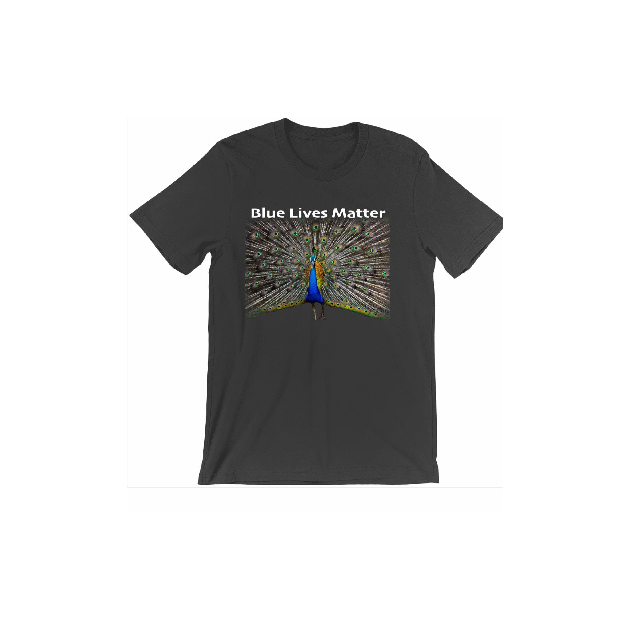 Peacock Blue Lives Matter - Black